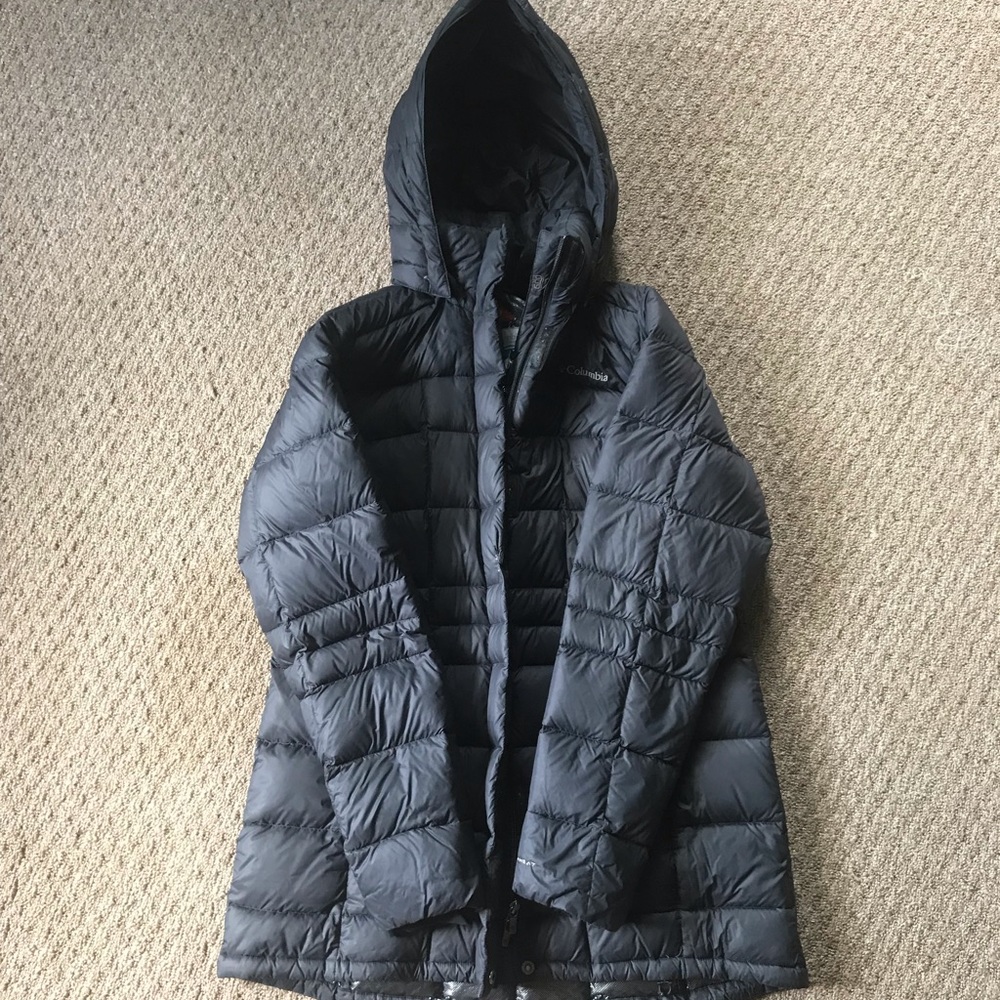 Columbia long down coat jacket